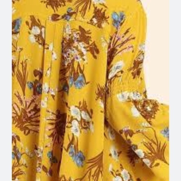 UMGEE marigold floral boho trapeze dress nwt size medium - Picture 3 of 9